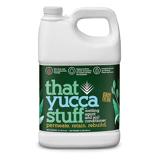 Natural Soil Conditioner & Organic Input Material Wetting Agent | 97% Yucca Schidigera Extract with Citric & Humic Acids | Boosts Water Penetration, Plant Health | Non-Toxic Eco-Friendly | 3 Liter