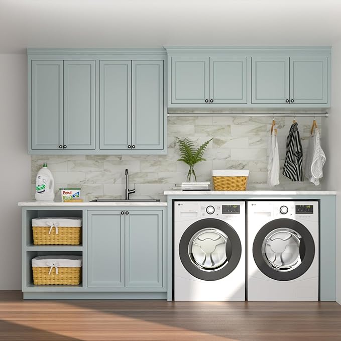 25 x 22 Inch Black Drop In Laundry Sink Topmount NANO PVD 16 Gauge Stainless Steel Single Bowl Large Deep Kitchen Sinks Basin 25"x22"x12"