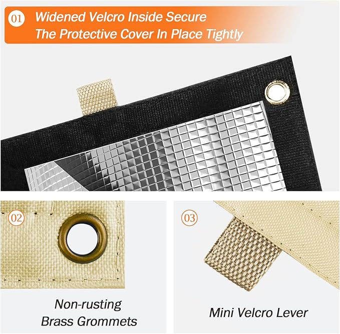 2-Way Opening Backflow Preventer Pipe Insulation Cover (5°F) - Irrigation Sprinkler Valve Cover - Water Well Pump Cover - Sturdy 5 Layers for Winter Freeze Protection (18" W x 34" H, Beige