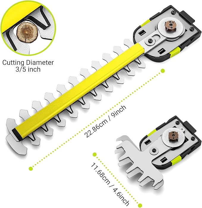 Electric Hedge Trimmer Cordless: DEKOPRO Power Hedge Trimmer, 20V Electric Bush Trimmer Grass Cutter Trimmer Garden Tools, 2 in 1 Garden Shears Handheld for Lawn, Hedge, Yard, Patio