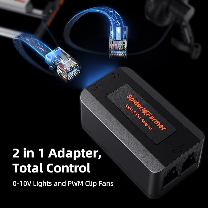 Spider Farmer GGS AC5 Power Strip Kits, 5 AC Smart APP-Based Controls Outlets, 3 in 1 Soil Sensor, Temp Humid Light Sensor, for Indoor Grow Tent and Room