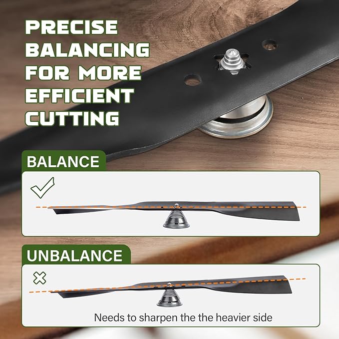 Lawn Mower Blade Sharpener, Lawnmower Blade Sharpening Tool with Blade Balancer, Blade Sharpner Kit