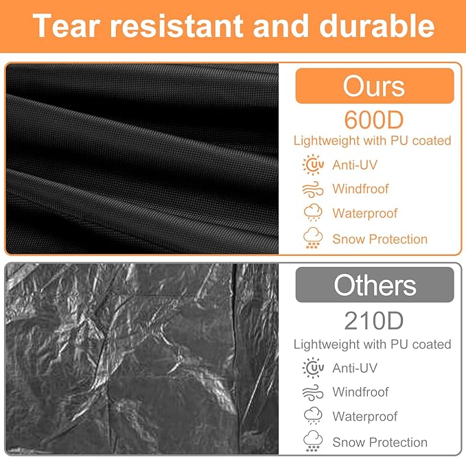 Chaise Lounge Covers Outdoor Waterproof 2 Pack,600 D Durable Pool Lounge Chair Covers with Tape Sealed Seam for Outside,68L x 30W x 30H Inch, Black