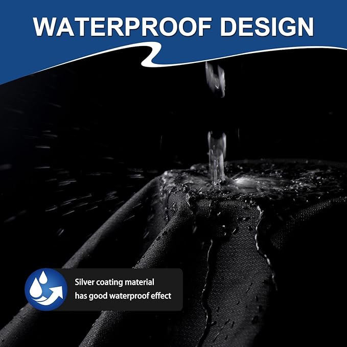 Grill Cover, Grill Covers for Outdoor 52 inch, Waterproof Protection, BBQ Grill Cover with Adjustable Straps, Oxford Fabric for Weber Spirit 200 and 300 Series