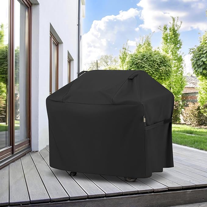 Arcedo BBQ Grill Cover 55 Inch, Heavy Duty Waterproof Gas Grill Cover Fade Resistant, All Weather Protection Compatible with Weber Charbroil Nexgrill