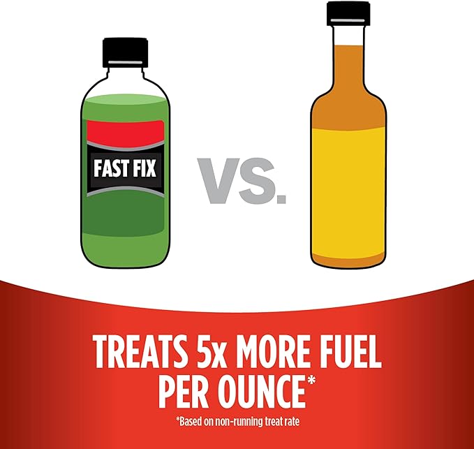 STA-BIL Fast Fix - Small Engine Treatment, Cleans Carburetors & Injectors, Fixes Rough Running Engines, Eliminates Water, Carb Cleaner & Fuel Injector Cleaner Treats Up to 10 Gallons, 4oz