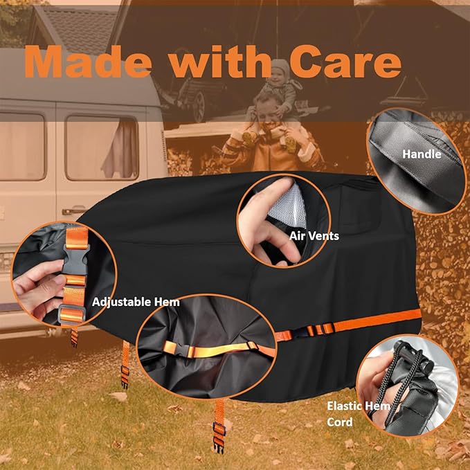 Log Splitter Cover for 15-45tons Log Splitter (89×45×39 inch), 900D Oxford Cloth,All Weather Protection, Heavy Duty Wood Splitter Cover Wateproof,Black