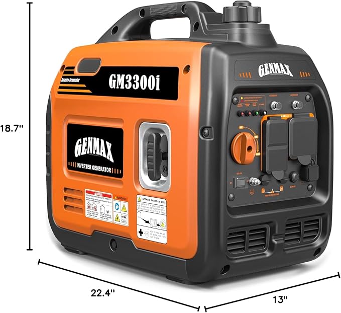 GENMAX Generator,EPA Compliant, Eco-Mode Feature, Ultra Lightweight for Backup Home Use & Camping