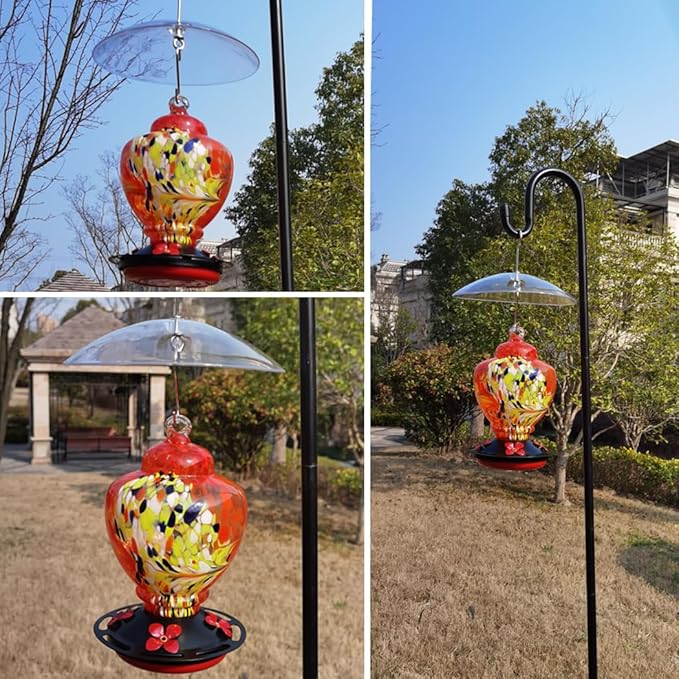 8" Mini Weather Cover for Bird Feeder - Clear 2 PC x Small Protective Dome Cover Against Rain/Snow/Sun - Dia. 20CM