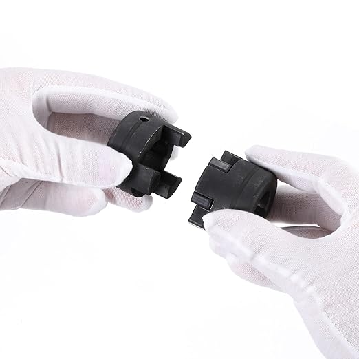 uxcell 3/4" to 3/4" L100 Flexible 3-Piece L-Jaw Coupling Coupler Set & Buna-N NBR Rubber Spider for Log Splitter Hybrid Equipment