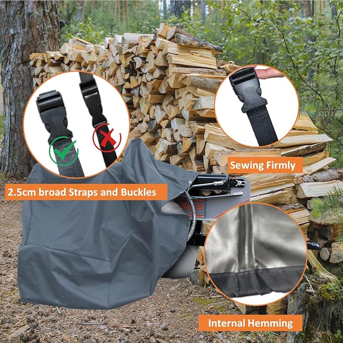 Log Splitter Cover (89×45×39 inch) for 15-45tons Log Splitter All Weather Protection, Cover for Wood Splitter,Log Splitter Cover Waterproof Heavy Duty, Cover for Wood Splitter,Gray