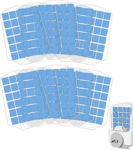 10PCS Refills for WowCatch Flying Insect Trap N386E, Original Super Sticky Cards, High Efficiently Stick Fruit Flies, Gnats, Moths, and Houseflies (Refills Only)