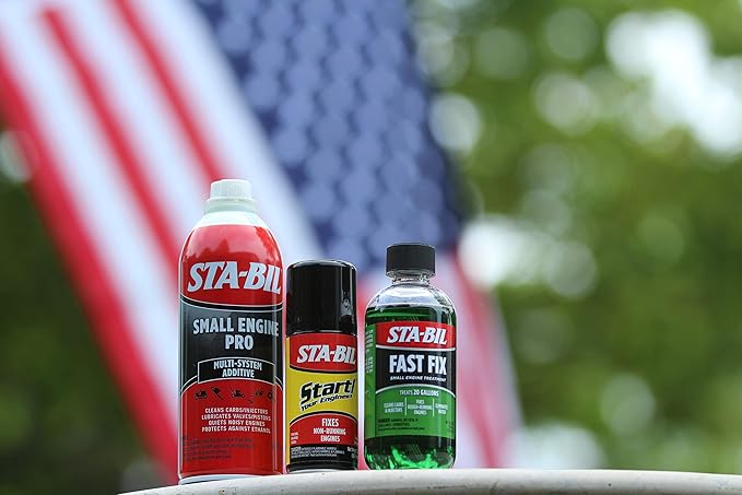STA-BIL Fast Fix - Small Engine Treatment, Cleans Carburetors and Injectors, Fixes Rough Running Engines, Eliminates Water, Treats Up to 20 Gallons, 8oz (22304), Green (Pack of 2)