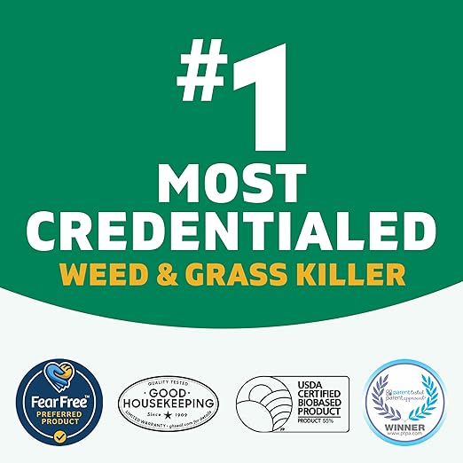 Spruce Weed Killer Refill - Versatile Weed & Grass Killer₂ for Flower Beds, Driveways & Mulch Beds - No Pour, No Mix, No Mess Refill - Kills Dandelions, Crabgrass & More (64 Oz)