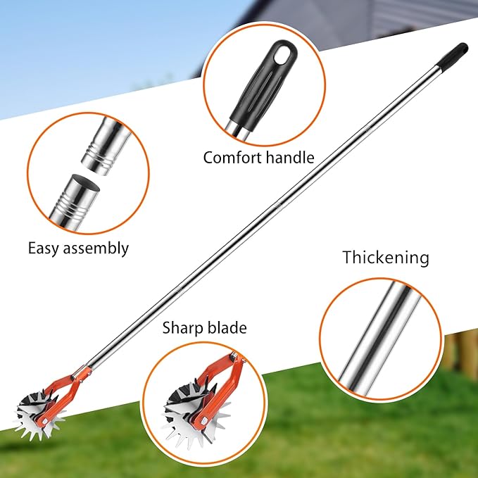 Edger-Lawn-Tool - Manual Lawn Edger, 67 Inch Sidewalk Edger for Yard Landscaping