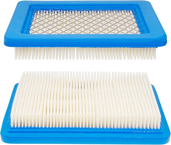 Air Filter Spark Plug Fit B&S 625e 675ex 725ex 625-675 Series and Quantum 3.5-6.75 gross HP Push Mowers