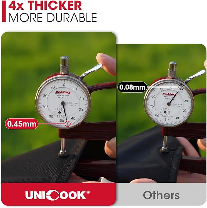 Unicook Grill Cover 60 Inch, Heavy Duty Waterproof Gas Grill Cover for Outside, Fade Resistant Outdoor Barbecue Protector, Compatible with Weber Char-Broil Nexgrill BBQs up to 58" Wide