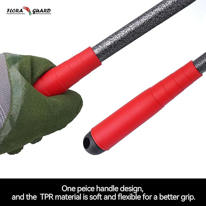 FLORA GUARD Garden Tool Set, 6 Piece Heavy Duty, Large Size Gardening Hand Tools, Sturdy & Durable, Classic Utility Gardening Gift for Seniors and Women