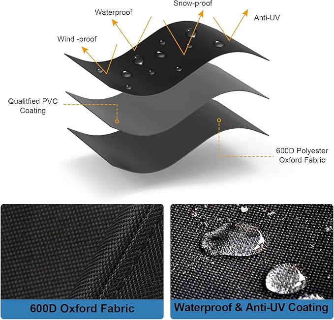 Grill Cover for Weber Genesis 300 Series and New 2022 Genesis 300 Grills, 63 Inch Heavy Duty 600D Outdoor BBQ Grill Cover, Waterpoorf Weber 7757 Fade Resistant Barbecue Cover