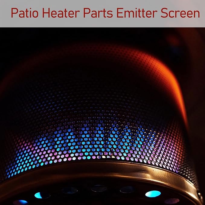 Patio Heater Burner Net Cover Outdoor Heater Replacement Parts Emitter Screen Stainless Steel Safety Heating Net Fittings Applied To Most Gas Patio Heater 10 3/4"Diameter
