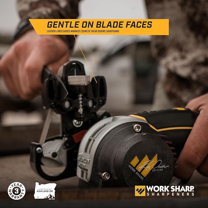 Work Sharp Ken Onion Knife Sharpener Tool - Adjustable Knife Sharpening System - For Knives, Scissors, Serrated Blades, & Tools