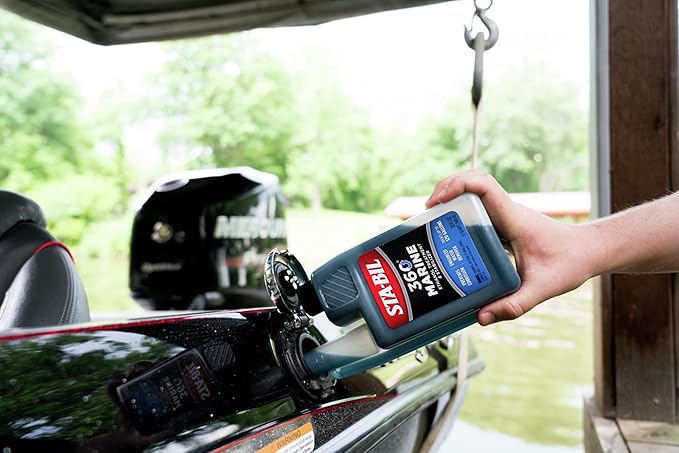 STA-BIL 360 Marine Ethanol Treatment & Fuel Stabilizer - Prevents Rust and Corrosion, Helps Clean Fuel System For Improved In-Season Performance, Treats Up To 320 Gallons, 32oz (22240) , Blue