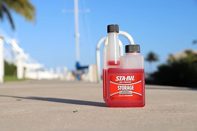 STA-BIL Storage Fuel Stabilizer - Keeps Fuel Fresh for 24 Months - Prevents Corrosion - Gasoline Treatment That Protects Fuel System - Fuel Saver - Treats 20 Gallons - 8 Fl. Oz. (22211) (Pack of 2)