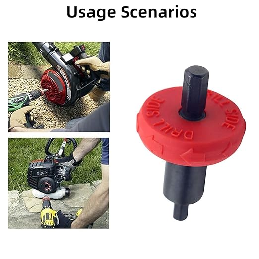 Electric Engine Drill Bit Adapter, Jump Starter Tool Replacement for Craftsman Speed Start Bit, Fits for Troy Bilt B&S Lawn Mower, Snow Blowers, No Manual Pull to Start