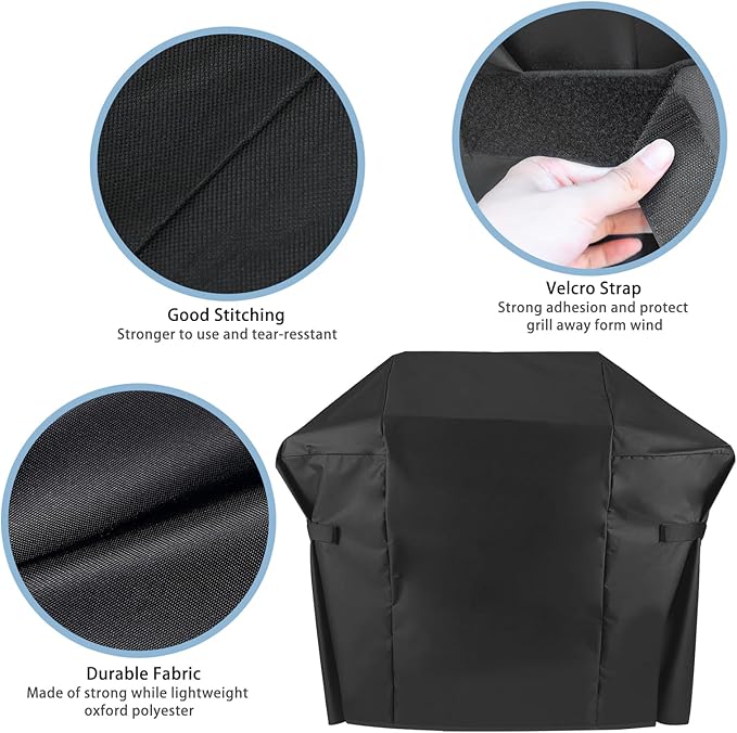 Grill Cover Weber Spirit II 200, Spirit 210 Series, 48 Inch 7138 Heavy Duty & Waterproof Anti-Fade BBQ Gas Grill Cover for Weber Spirit II E210, Spirit E210, Spirit 215 Gas Grill