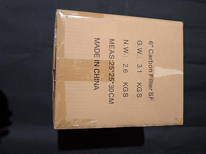 Spider Farmer 6 Inch Air Carbon Filrer Smelliness Control with Premium Australia Virgin Charcoal for Inline Duct Fan, Grow Tent Odor Control, Hydroponics, Pre-Filter Included, Reversible Flange