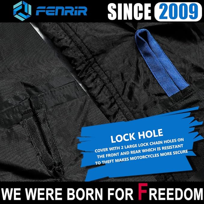 Fenrir 170CM Minimoto Motorcycle Cover Waterproof Outdoor Storage All Season Protection Compatible with Honda Grom Navi Monkey DAX125 MSX125 Kawasaki Z125 Benelli TNT135 CFMOTO Papio Ohvale GP-0 GP-2