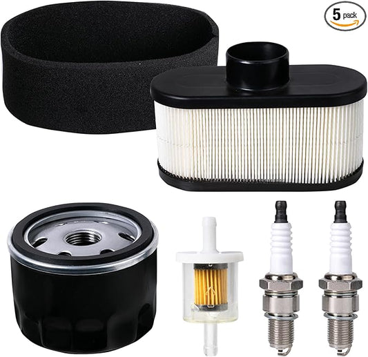 FR691V Tune Up Kit for Kawasaki FR651V FR730V FS481V FS541V FS600V FS651V FS691V FS730V Engine Lawn Mower, Replacement 11013-0752 Air Filter 49065-7007 Oil Filter