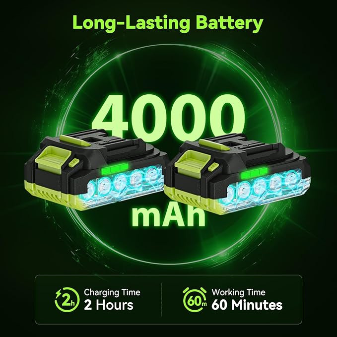 Hedge Trimmer Cordless, 2 in 1 Handheld Hedge Shears Electric Hedge Trimmer with 2 Pack 20V Rechargeable Battery and Charger Included, Small Grass Trimmer Garden Tools for Tree, Garden, Lawn, Yard