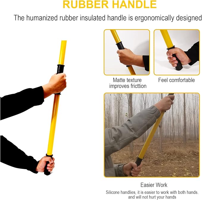 30 Feet Tree Pole Pruner, Durable Tree Trimmers Handle, Manual Branches Trimmer for Garden Tools Loppers Hand Pole Saws Extendable Height with Knives and Storage Pocket