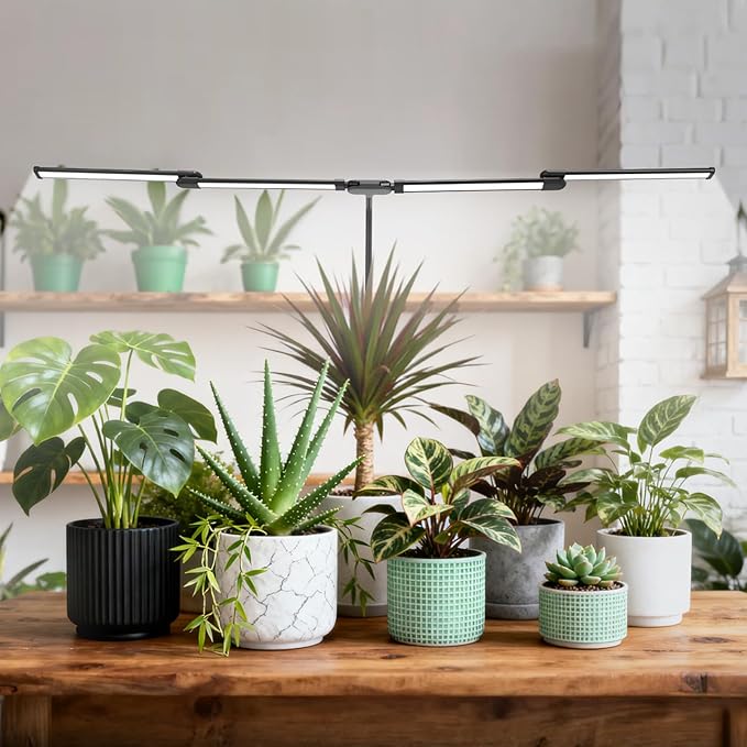 Sondiko Tall Full Spectrum Grow Lights for Indoor Plants, LED Grow Light with Automatic Timer, 9-Level Dimmable, Adjustable Lamp Angle Plant Lights for Indoor Growing