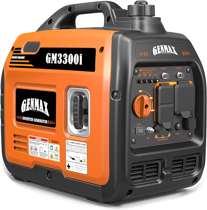 GENMAX Generator,EPA Compliant, Eco-Mode Feature, Ultra Lightweight for Backup Home Use & Camping