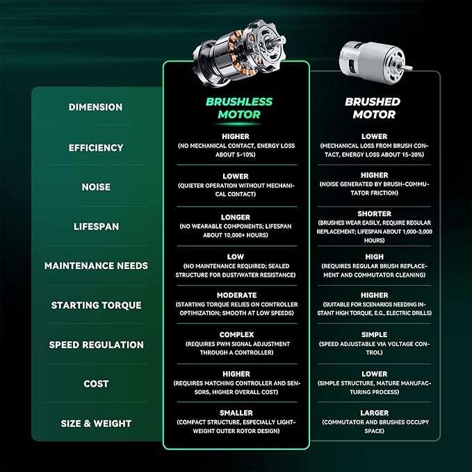 Mini Chainsaw 8inch, Chainsaw Cordless w Automatic Oiler, Handheld Electric Power Chain Saw w Security Lock, Brushless Motor,Chainsaws for Wood/Trees Trimming (Green - 1 battery, 8 INCH)