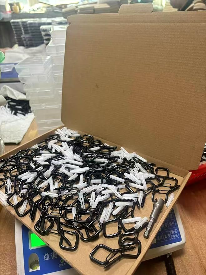 110 PCS Q-Hanger Hooks for String Lights, Ceiling Hangers for Plants & Wind Chimes, Christmas Decorations Outdoor Hooks Rose Gold