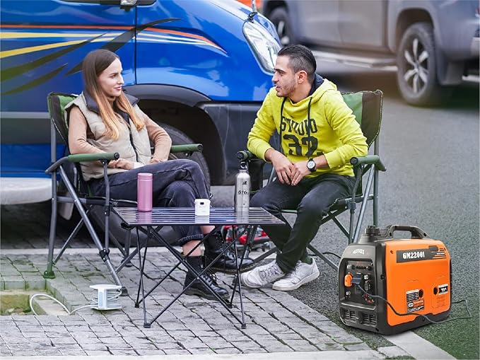 GENMAX Generator,EPA Compliant, Eco-Mode Feature, Ultra Lightweight for Backup Home Use & Camping