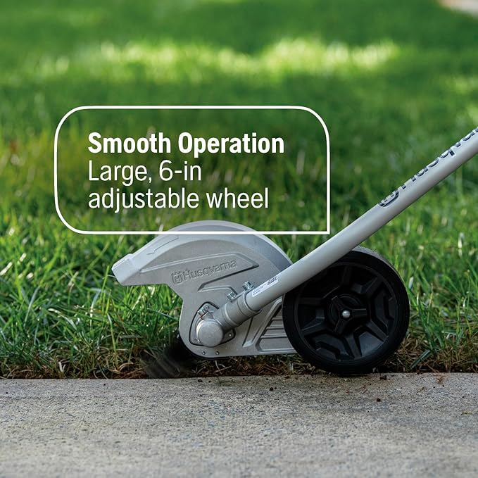 Husqvarna 330iKE Combi Switch + Lawn Edger Attachment, Electric Edger with Battery and Charger Included, 970701202