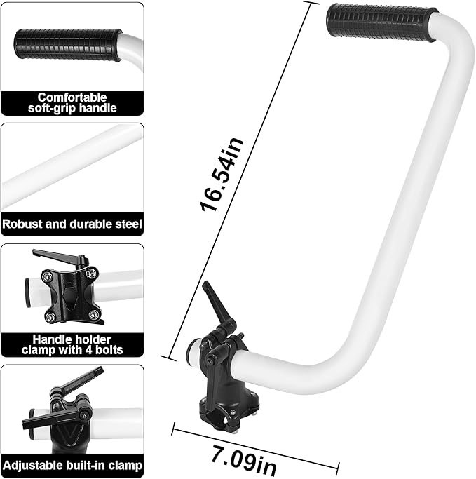 Ergonomic Trimmer Grip,Weedeater Handle with Trimmer Shoulder Harness,Weed Eater Handle Extension for Trimming, Weedeater Handle Grip for String Trimmer,for Lawn Care, Landscaping, Yard Trimming
