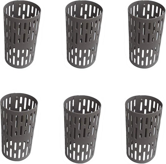 Plastic Tree Trunk Protectors - Nursery Mesh Bark Guard, Prevent Damage From Trimmers, Mowers, Rodents (6 Pack)
