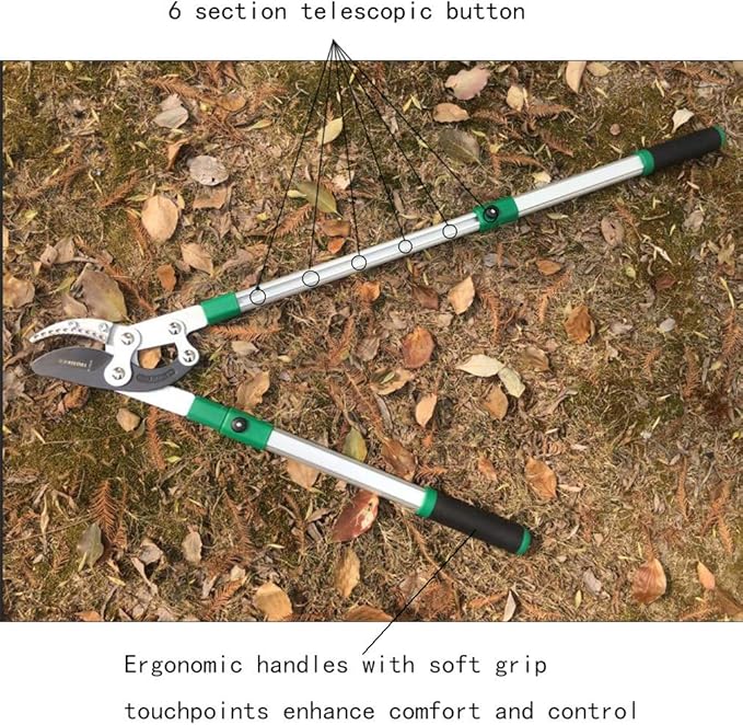 TUOSEN SK5 High-Performance Compound Action Anvil Lopper,Chops Thick Branches with Ease,2 Inch Cutting Capacity,28inch-40inch Telescoping Lopper, Tree Trimmer with Sturdy&Comfortable Handle