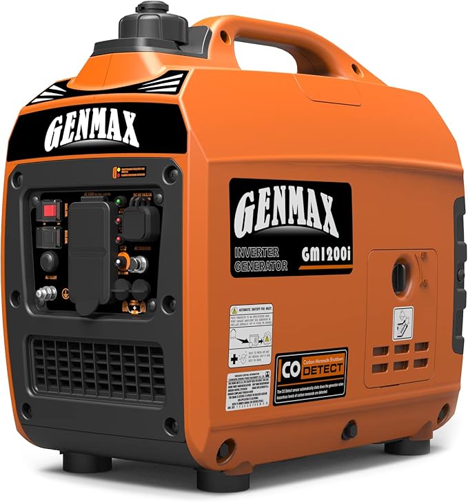 GENMAX Generator,EPA Compliant, Eco-Mode Feature, Ultra Lightweight for Backup Home Use & Camping