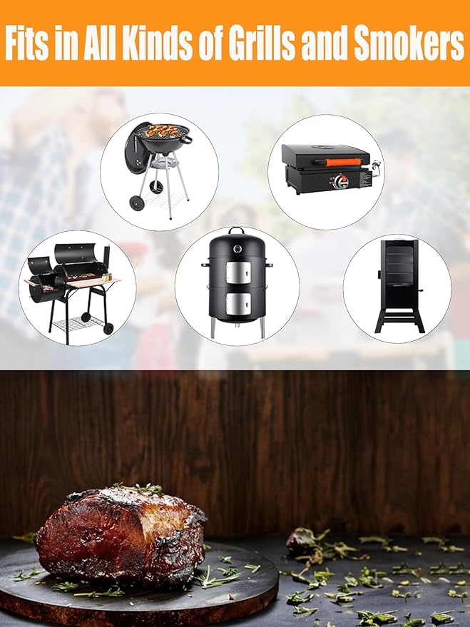 Cold Smoke Generator, Tube for Pellet Smoker Upgrade, Generator for Gas Grilling, Portable Cordless Electric Smoker, Hot or Cold Smoking, Pellet Smoker: Box for Any Grill