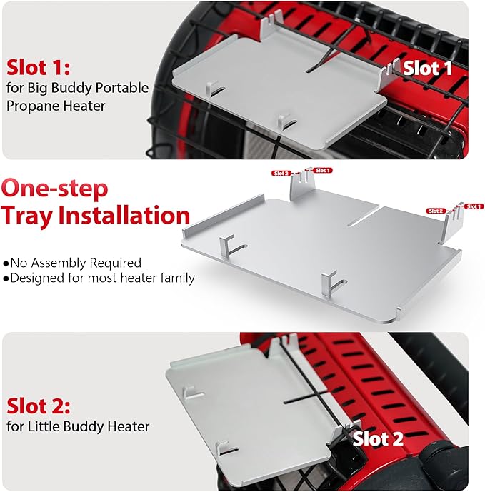 Wood Stove Fan Heat Powered: Fireplace Fan with Bracket Tray Fixed on Propane Heater - 6 Blades Thermal Fan for Log/Electric Wood Stove Burner Hot Tent Camping/Picnics/Indoor Use
