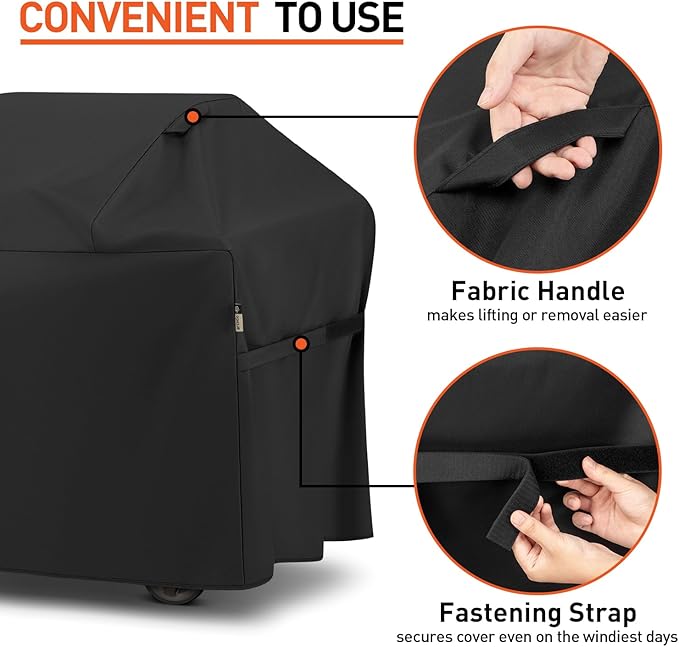 Arcedo BBQ Grill Cover 55 Inch, Heavy Duty Waterproof Gas Grill Cover Fade Resistant, All Weather Protection Compatible with Weber Charbroil Nexgrill