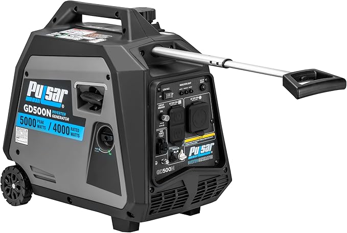 Pulsar Products GD500N, 5000W Portable super-quiet Inverter Generator, RV-Ready, CARB Compliant