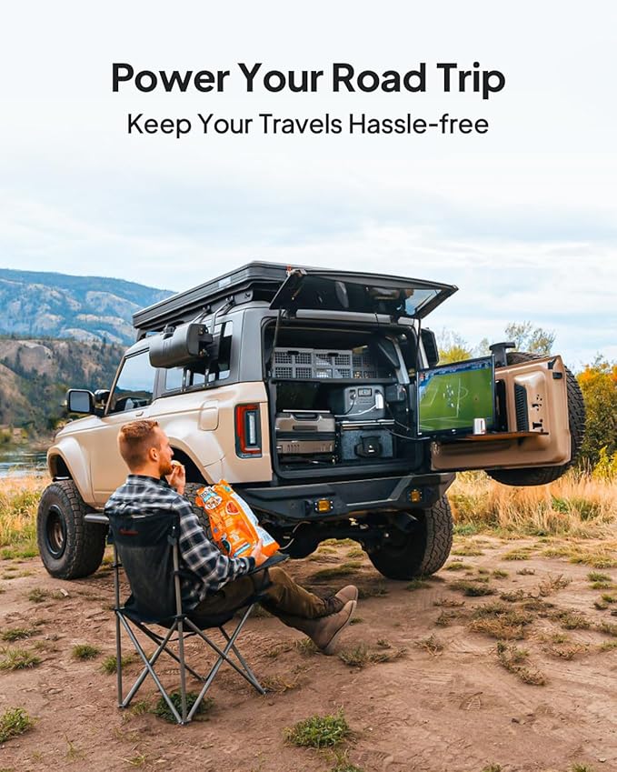 BLUETTI Solar Generator AC200PL & Charger 1 (Ships Separately), 2304Wh LiFePO4 Battery Backup, Expandable to 8448Wh w/ 4 2400W AC Outlets, 560W DC-DC Alternator Charger, for Camping, Power Outage