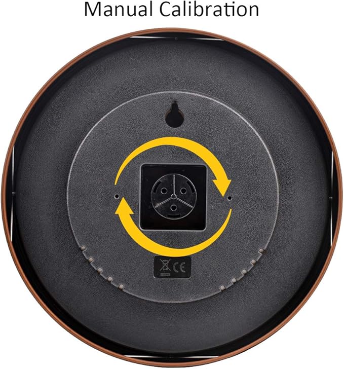 12" Large Outdoor Thermometer - Garden Thermometer Outdoor Decorative, Weather Thermometer Indoor Outdoor with Stainless Steel Enclosure, No Battery Needed